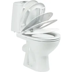 Туалет, напольный Vidima Korona W908001, с крышкой, 350 мм x 610 мм