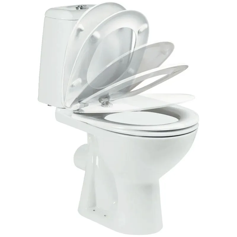 WC-pott, põrandapealne Vidima Korona W908001, kaanega, 350 mm x 610 mm