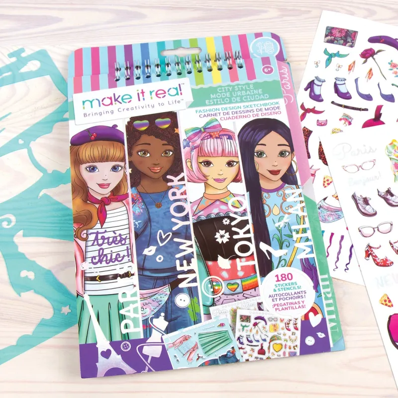 MAKE IT REAL Modes dizaina skiču albums: Pilsētas stils