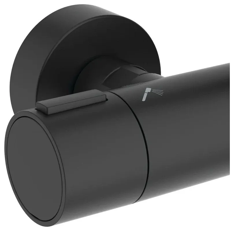 Dušas komplekts ar termostata jaucējkrānu Ideal Standard Alu+, melna