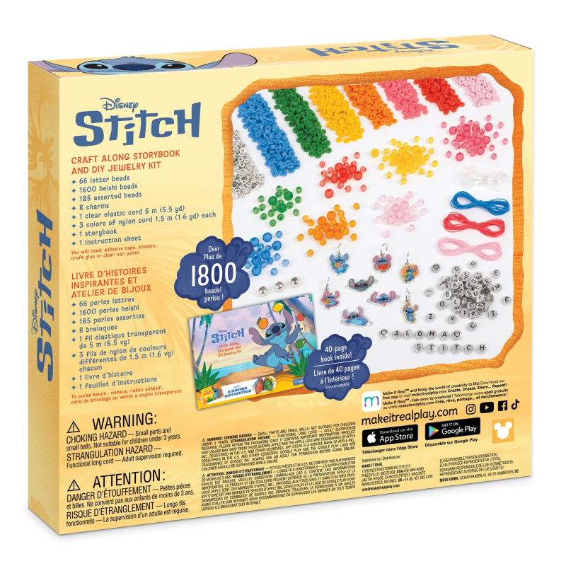 DISNEY STITCH DIY Rotaslietu komplekts ar stāstu grāmatu