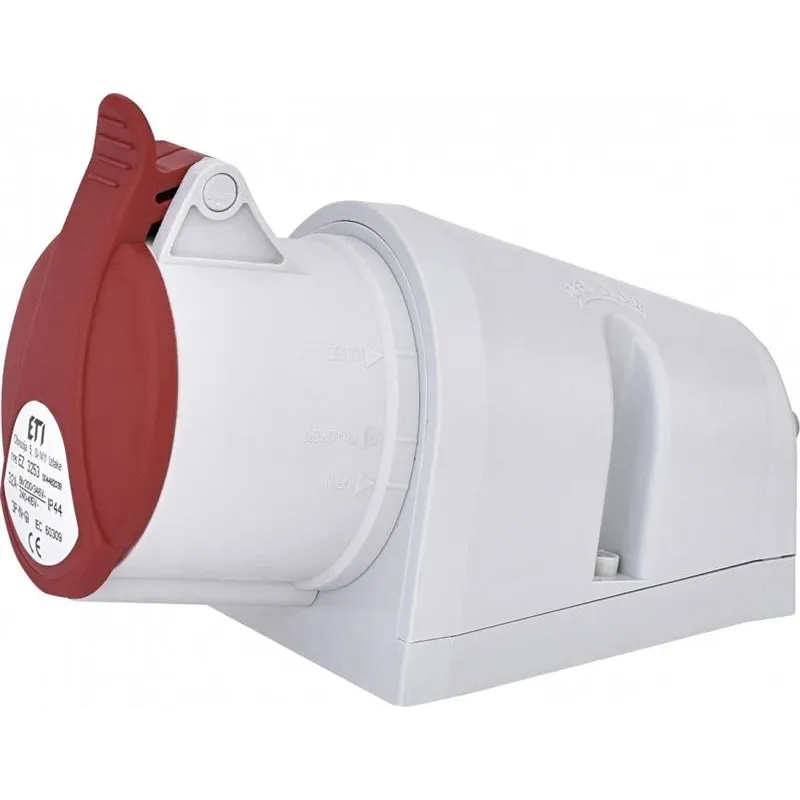 Kontaktdakšiņu savienotājs ETI 004482039, balta krās.-sarkana krās.