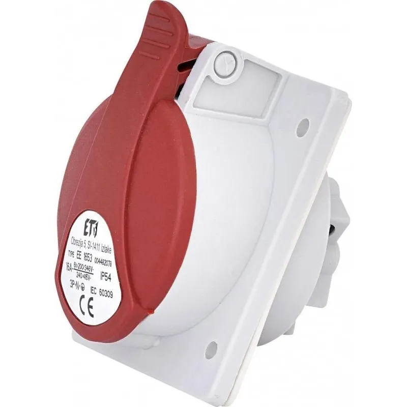 Kontaktdakšiņu savienotājs ETI, balta krās.-sarkana krās.