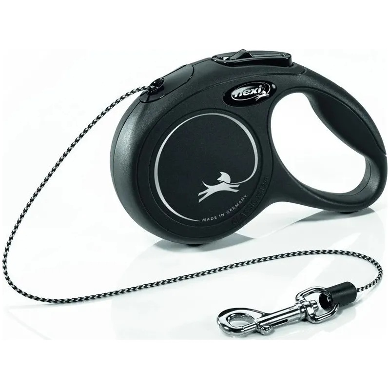 Automātiskā pavada Flexi New Classic 22429, melna krās., XS