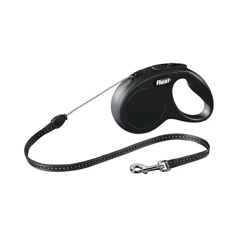 Automatinis pavadėlis Flexi 22627, juoda sp., 5 m