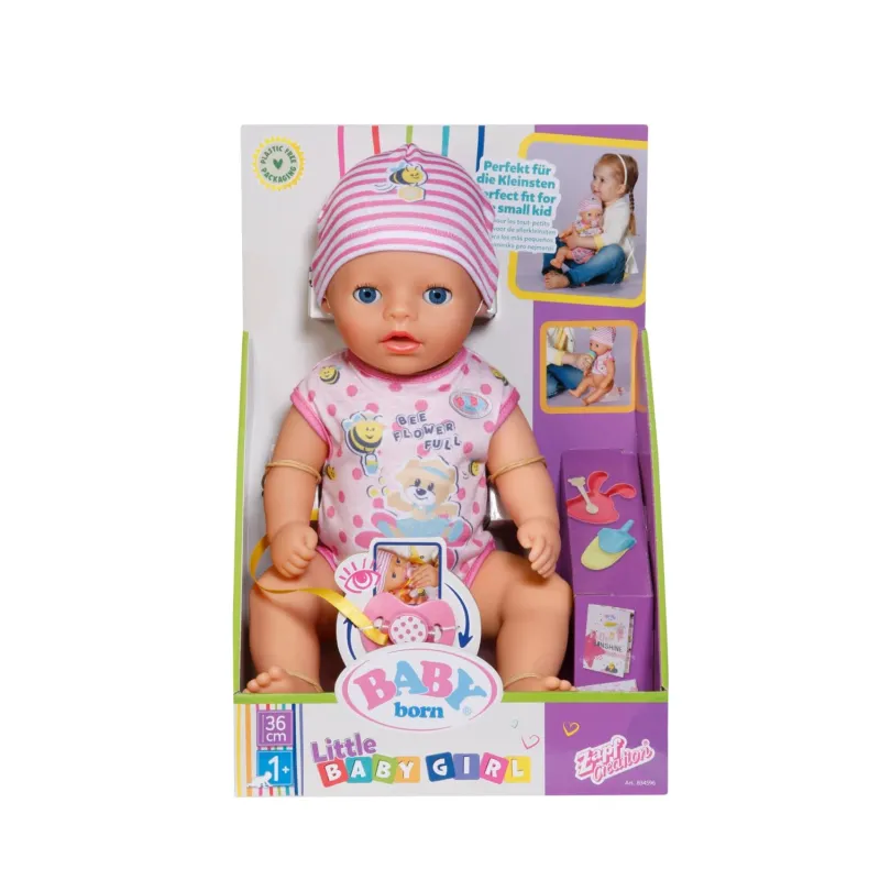 Lelle - jaundzimušais ar aksesuāriem Zapf Creation Baby born Lena, 36 cm, daudzkrāsaina