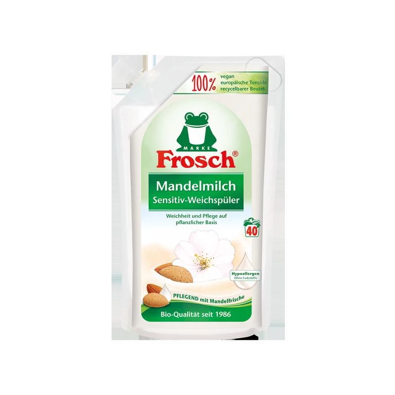 Veļas mīkstinātājs Frosch, mandeļu aromāts, 1 l