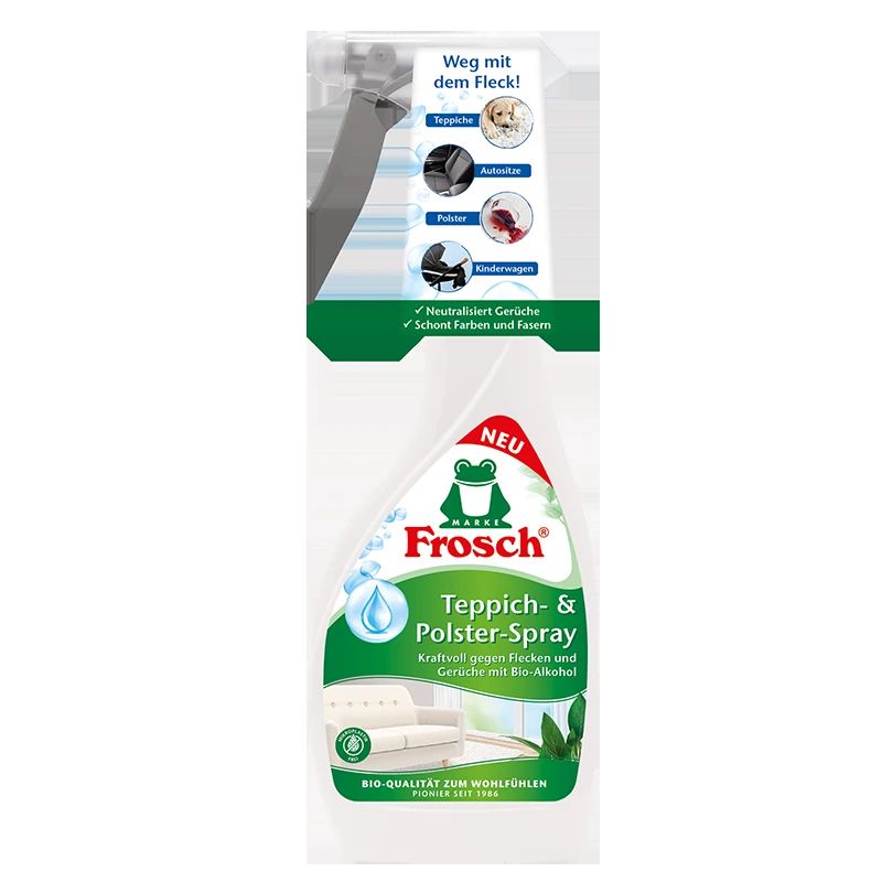 Paklāju un polsterējuma tīrīšanas līdzeklis Frosch. 0.5 l