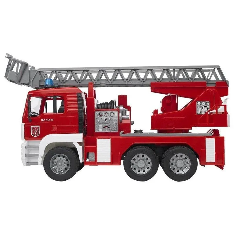 Rotaļu ugunsdzēsēju mašīna Bruder 02771, 1:16, sarkana krās.