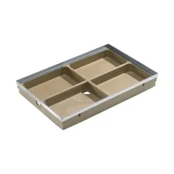 Kandik tsingitud terasest servaga Aco Vario 00398, polümeerbetoon, tsingitud teras, 60 cm x 40 cm