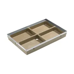 Ванночка для чистки обуви Aco Vario 00399, полимербетон, оцинкованная сталь, 75 см x 50 см