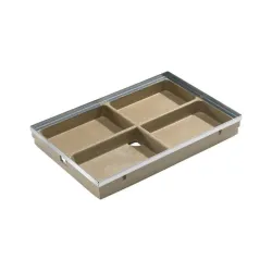 Ванночка для чистки обуви Aco Vario 00400, полимербетон, оцинкованная сталь, 100 см x 50 см