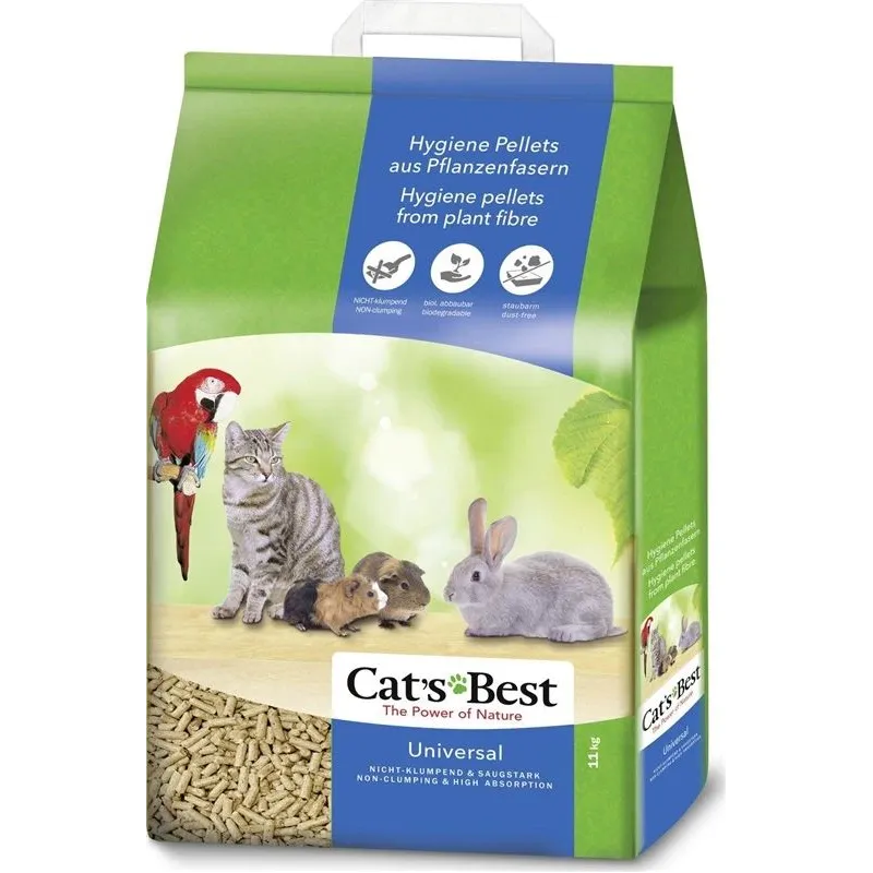 Kaķu pakaiši Cat's Best Universal, koka skaidas , necementējošās,, 11 kg, 20 l