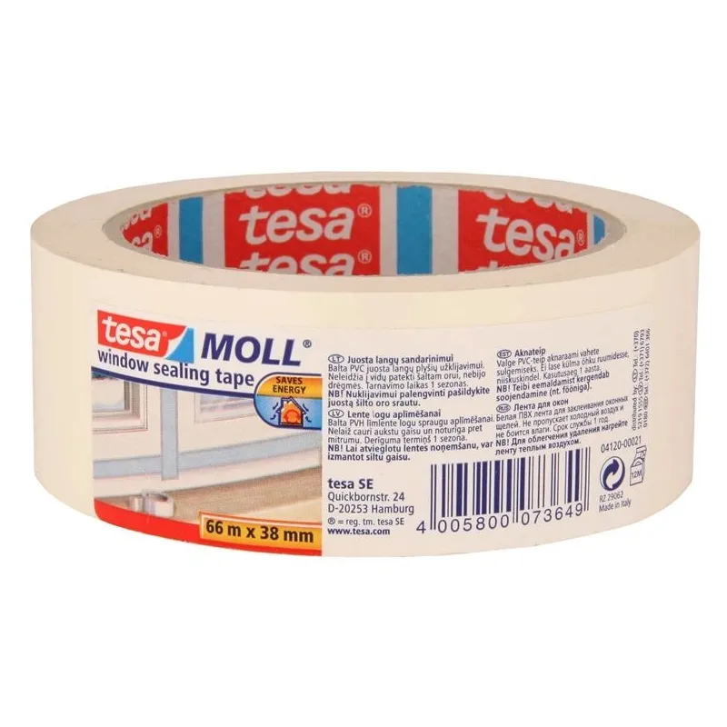 Blīvēšanas lente Tesa, 66 m x 38 mm