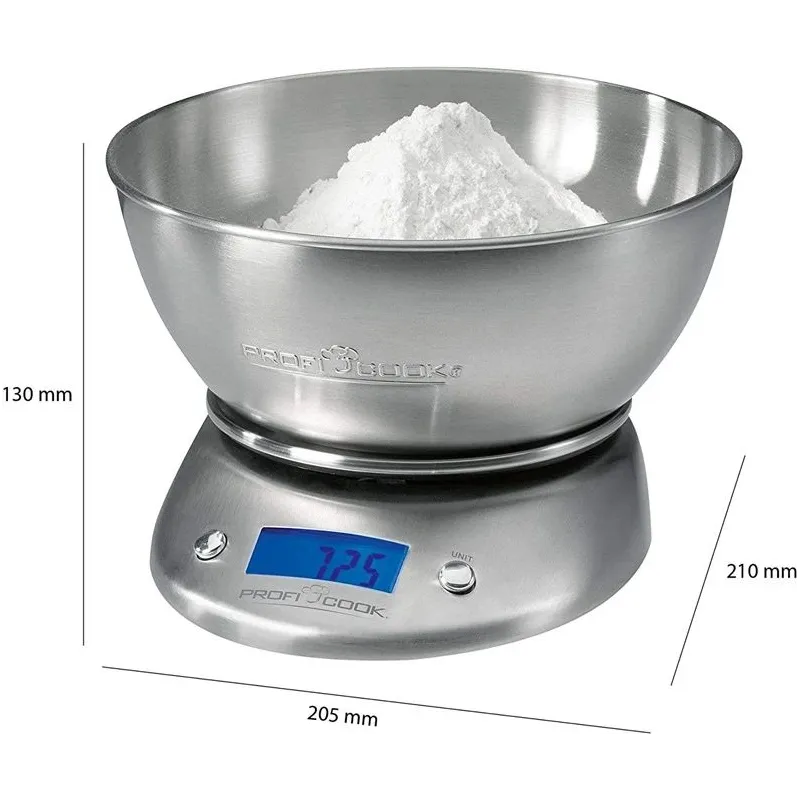 Elektroniski virtuves svari Proficook PC-KW 1040, nerūsējošā tērauda