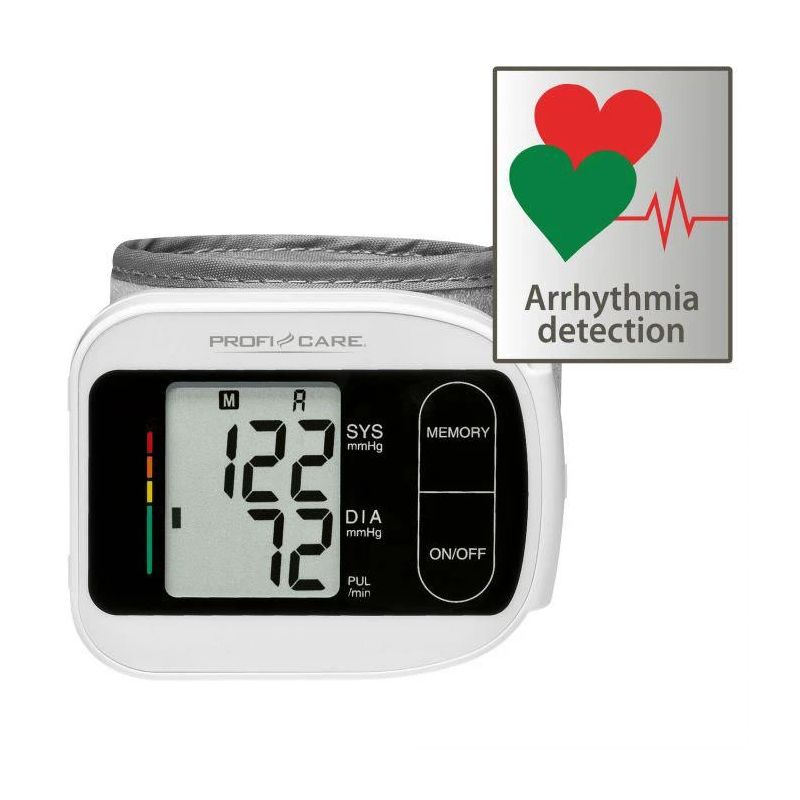 Vererõhuaparaat randmele ProfiCare PC-BMG 3018, valge v.-must v.-hall v.