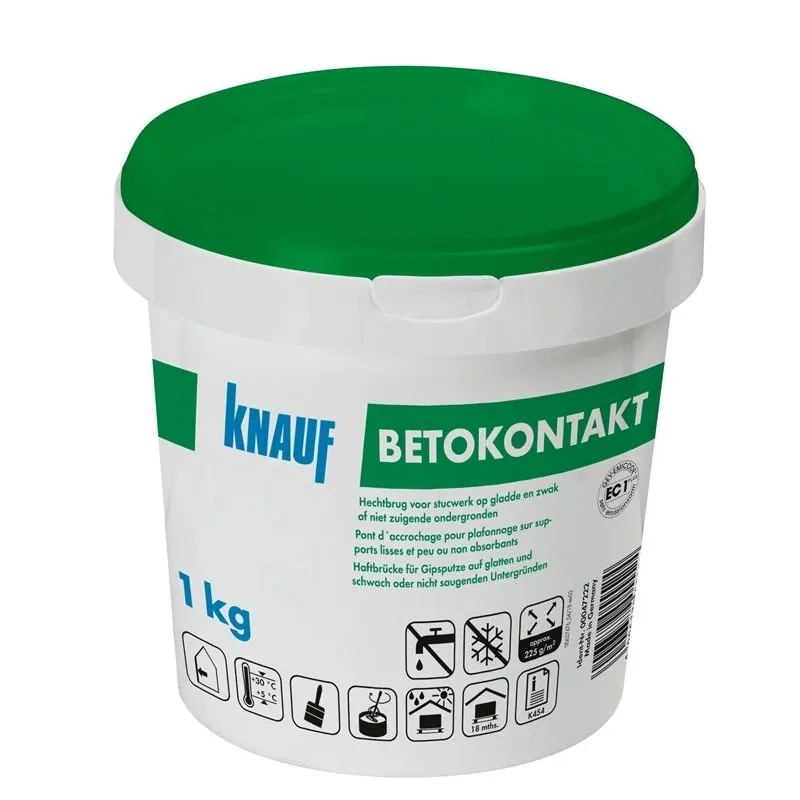 Neįgeriančių mineralinių paviršių gruntas Knauf Betokontakt, 1 kg ,DE,