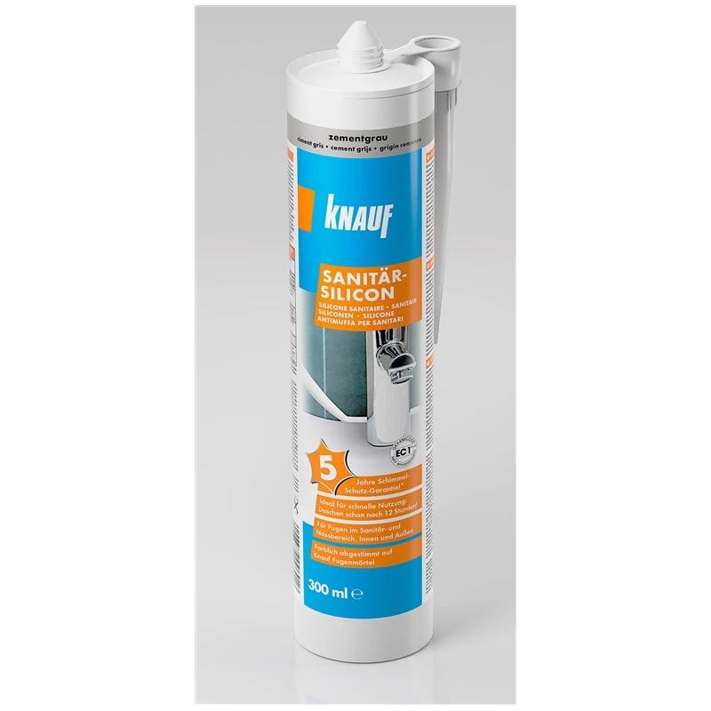 Silikons knauf cem.pelēks 300ml