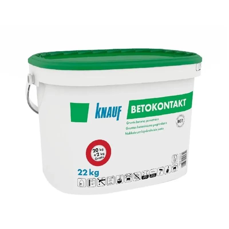 Grunts vienkāršas konstrukcijas Knauf Betokontakt, sārtums, 22 kg