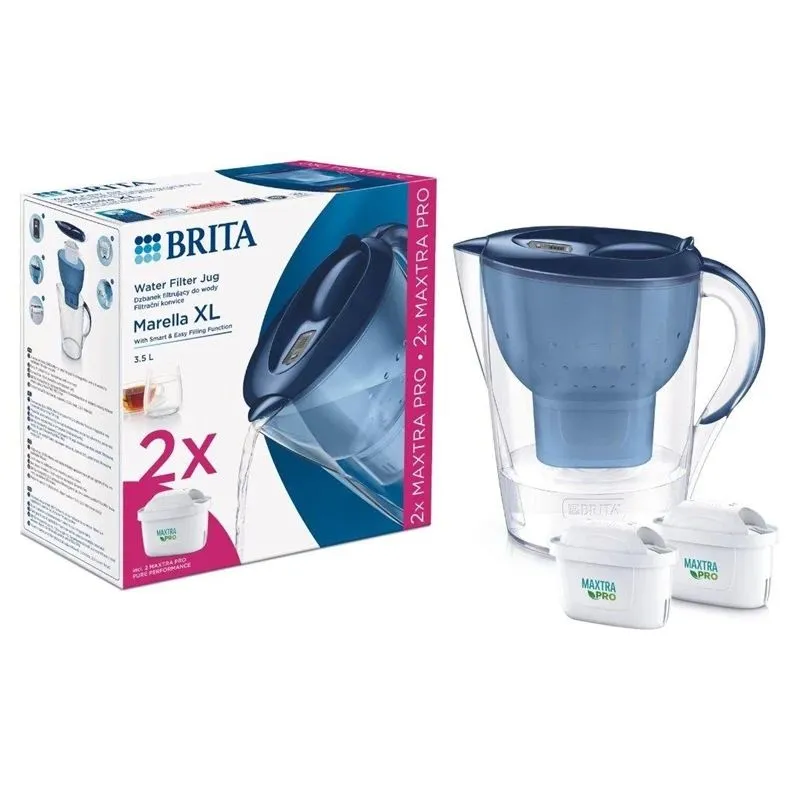 Ūdens filtra krūze Brita MARELLA XL, 3.5 l, zila