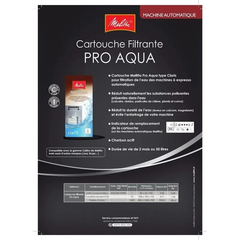 Ūdens filtrs Melitta Pro Aqua Filterpatrone