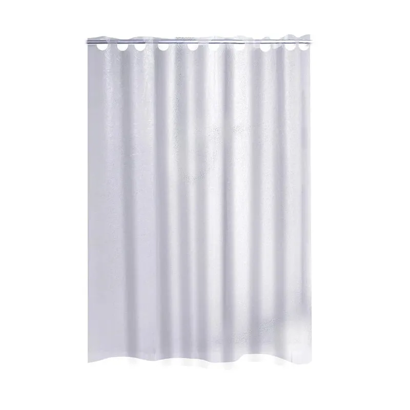 Dušas aizkars Ridder Crashed Ice 35830, caurspīdīga krās.-balta krās., 200 cm x 180 cm