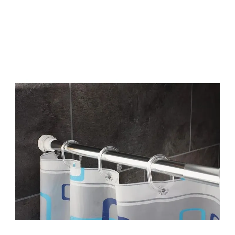 Dušas aizkars Ridder Crashed Ice 35830, caurspīdīga krās.-balta krās., 200 cm x 180 cm