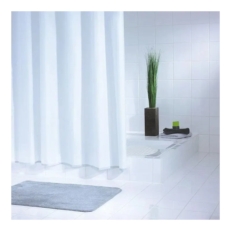 Dušas aizkars Ridder White 131311, balta krās., 200 cm x 180 cm