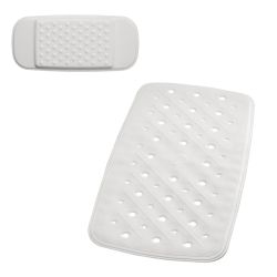 Vannas paklājiņu komplekts promo balts