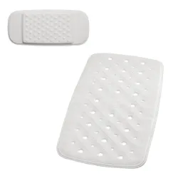 Vannas paklājiņu komplekts promo balts