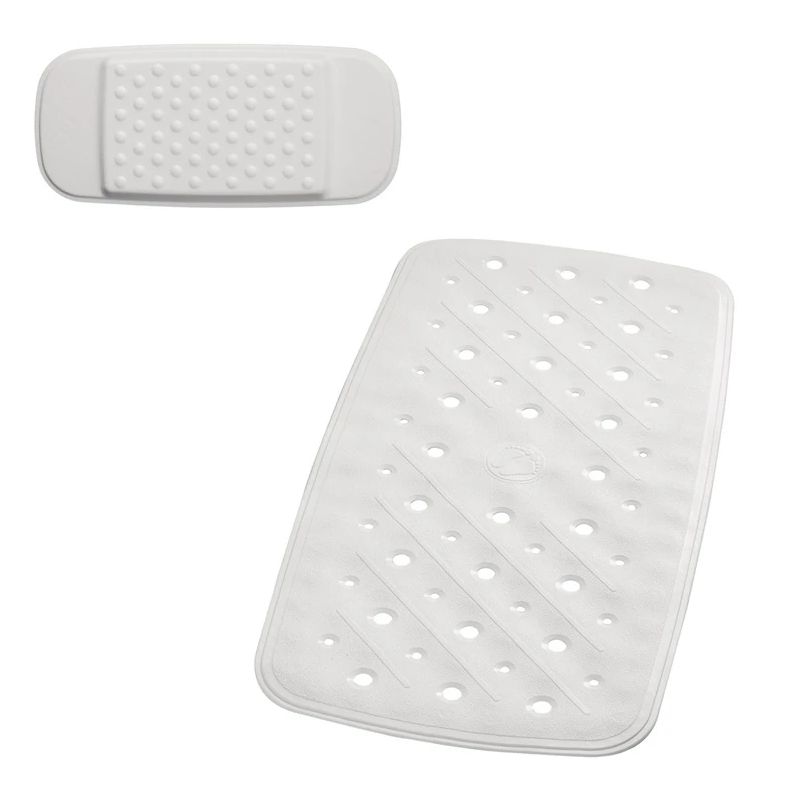 Vannas paklājiņu komplekts promo balts