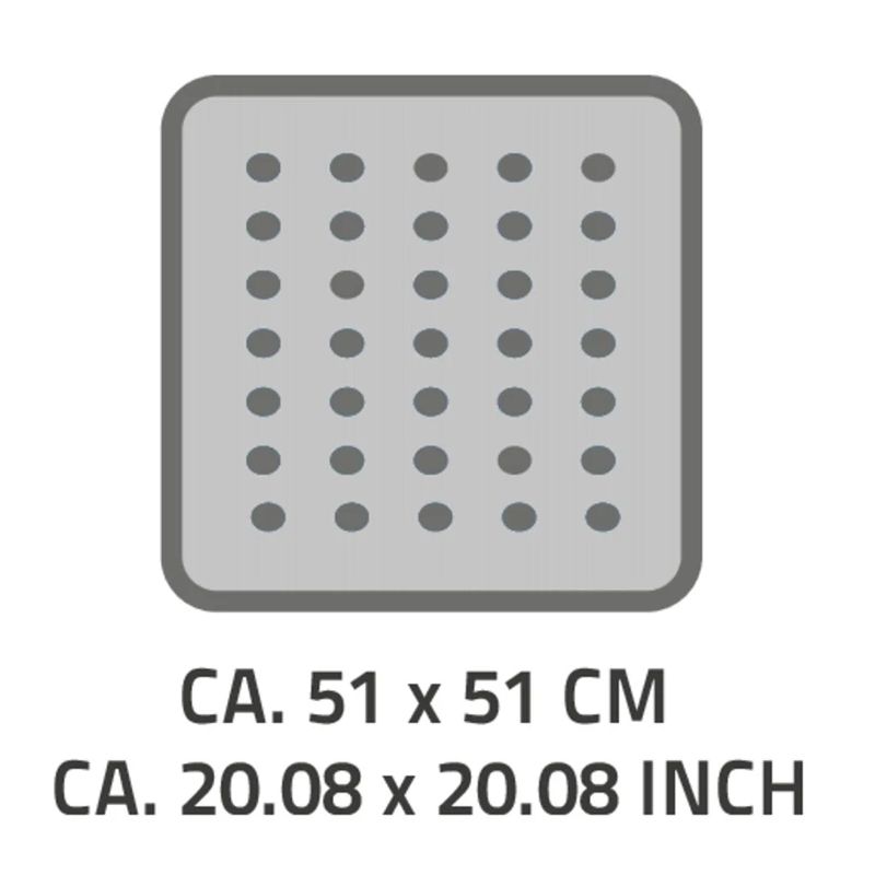 Vannas paklājiņš promo 51x51cm balts