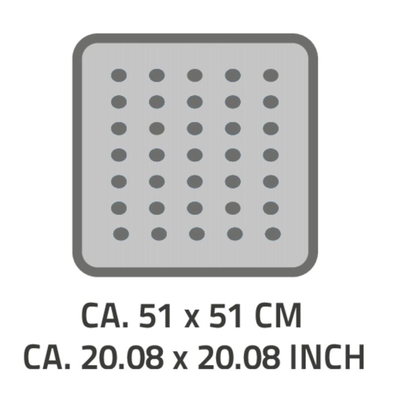 Vannas paklājiņš promo 51x51cm pelēks