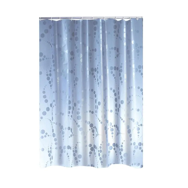 Душевая занавеска Ridder Silver 32377, белый цв.-серый цв., 200 см x 180 см