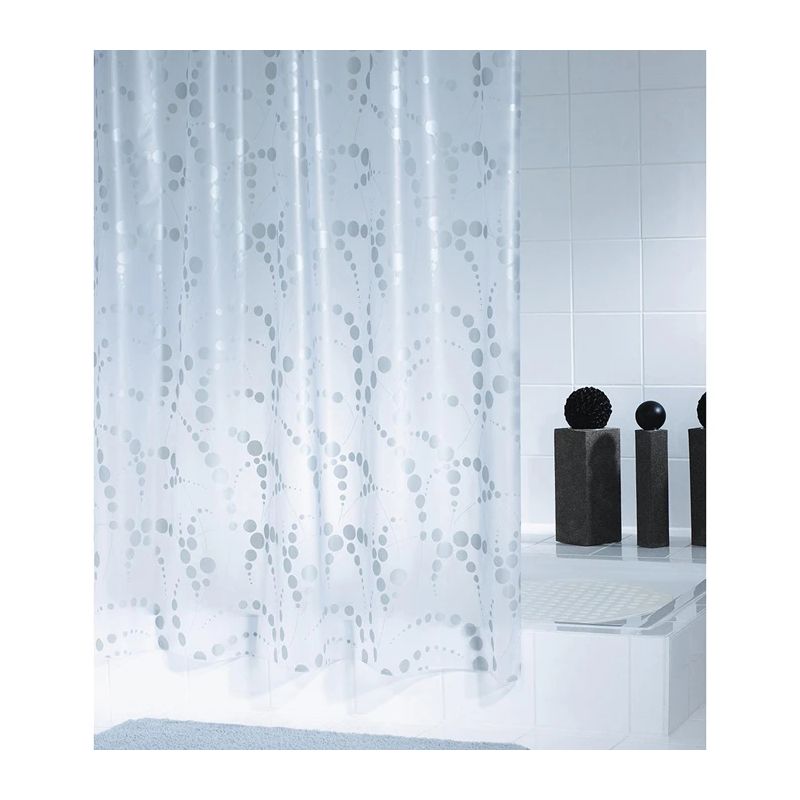 Aizkars vannas 1,8x2m 32377 dots silver