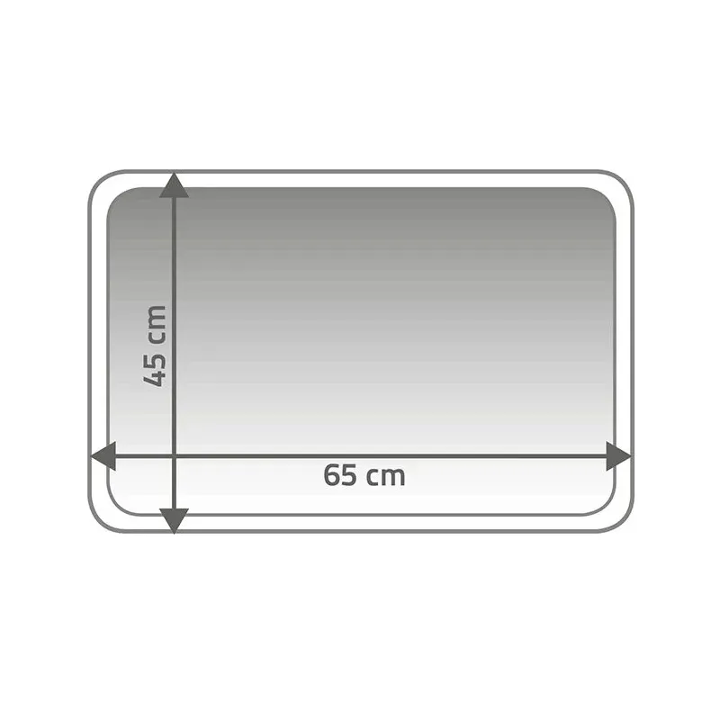 Vonios grindų kilimėlis Ridder Soft 7052117, pilka sp., 65 cm x 45 cm
