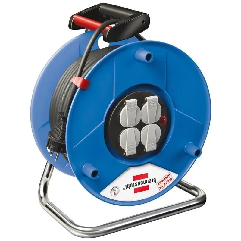 Pagarinātājs ar spoli Brennenstuhl, 3 x 1,5 mm², 25 m, 4 ligzdas