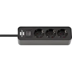 Household Extension Cord BRENNENSTUHL ECOLOR, 3 sockets, 1.5 m