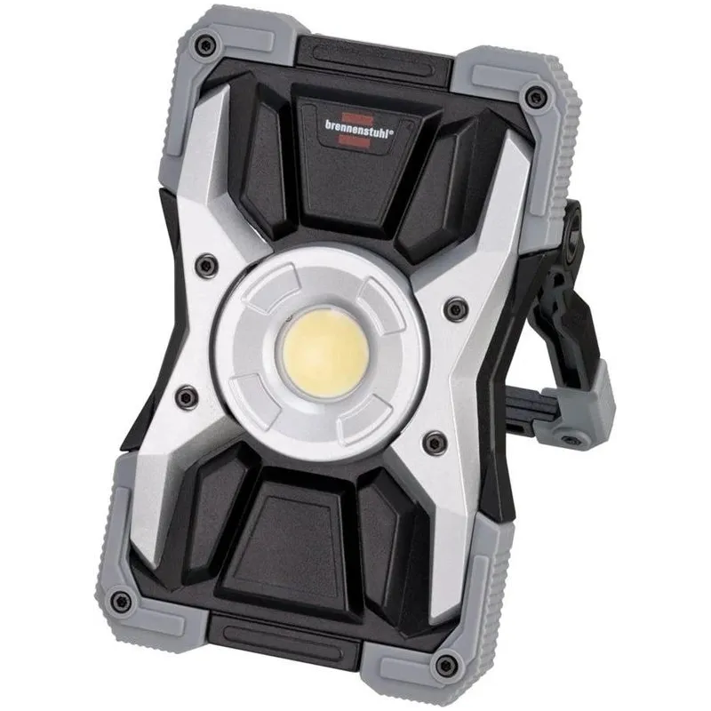 Prožektors bez kustības sensora, pārvietojams Brennenstuhl, 15 W, 1500 lm, 6500 °K, IP65, melna krās.-pelēka krās.