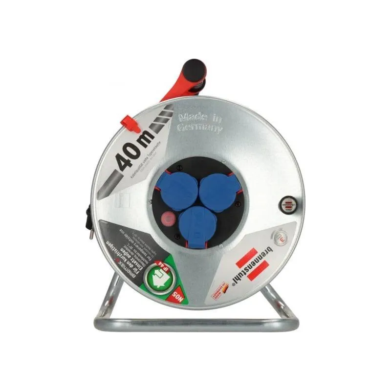 Pagarinātājs ar spoli Brennenstuhl, 3 x 1,5 mm², 40 m, IP44