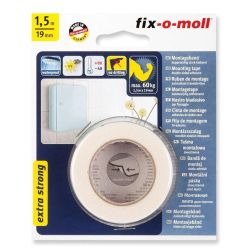 Divpusējā līmlente Fix-O-Moll. 1.5 m x 19 mm