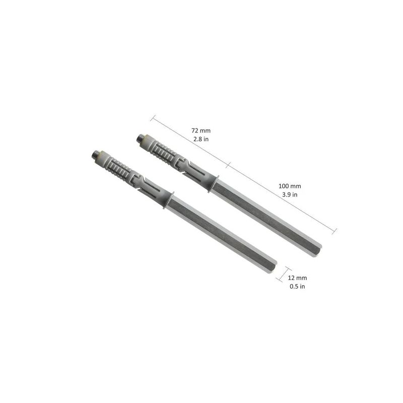 Plauktu turētājs Dolle StrongFix. 172x12 mm. pelēka. 2 gab.