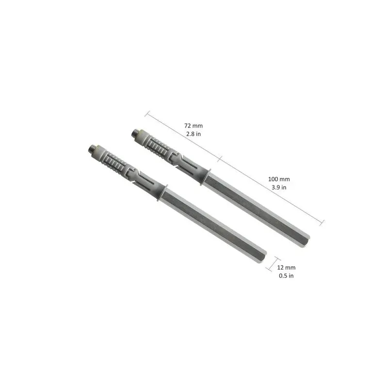 Plauktu turētājs Dolle StrongFix, 17.2x1.2 cm, pelēka krās., 2 gab.