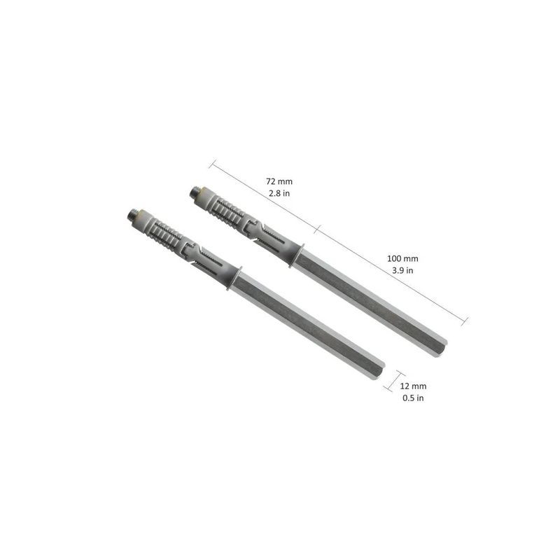 Plauktu turētājs Dolle StrongFix. 172x12 mm. pelēka. 2 gab.