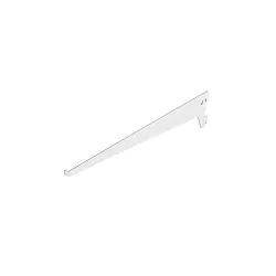 Bracket single slot 400 mm white