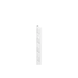 Upright wall double slot 1995 mm white
