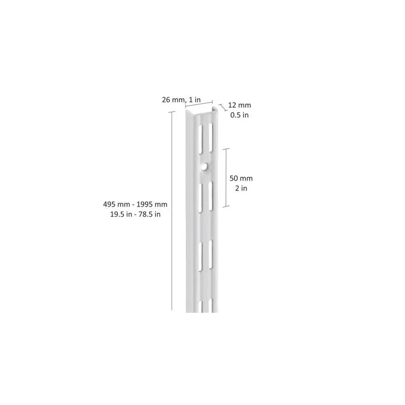 Profils Dolle, 49.5 cm x 2.6 cm, melna krās.