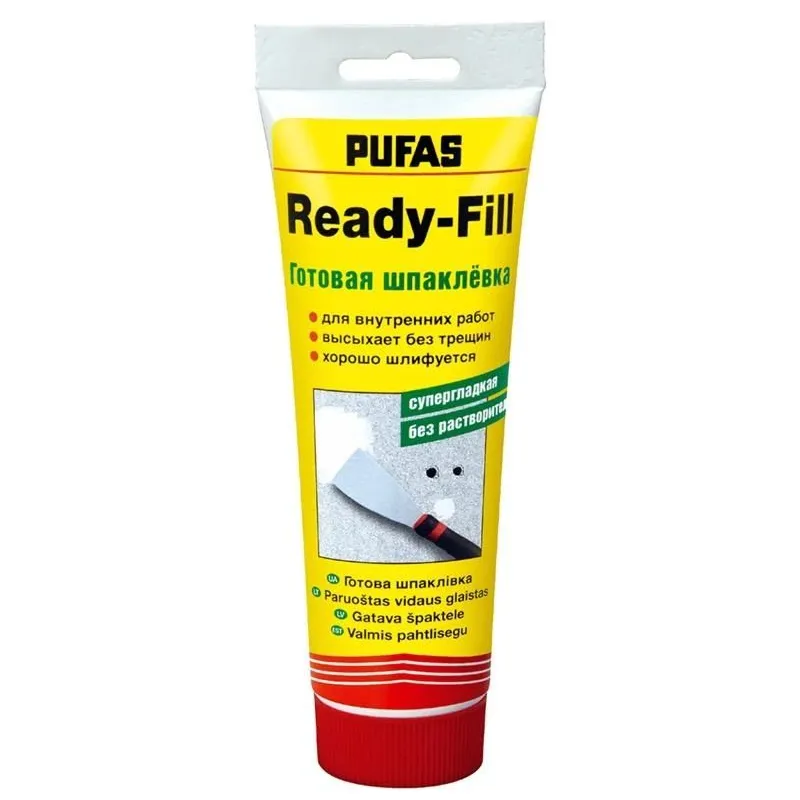 Špaktele Pufas, universāls, balta krās., 0.4 kg