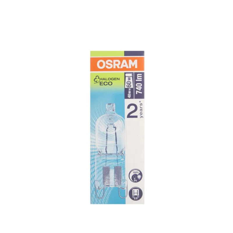 Spuldze Osram Halogēnā spuldze, G9, 2800 °K, G9, 50 W, 740 lm