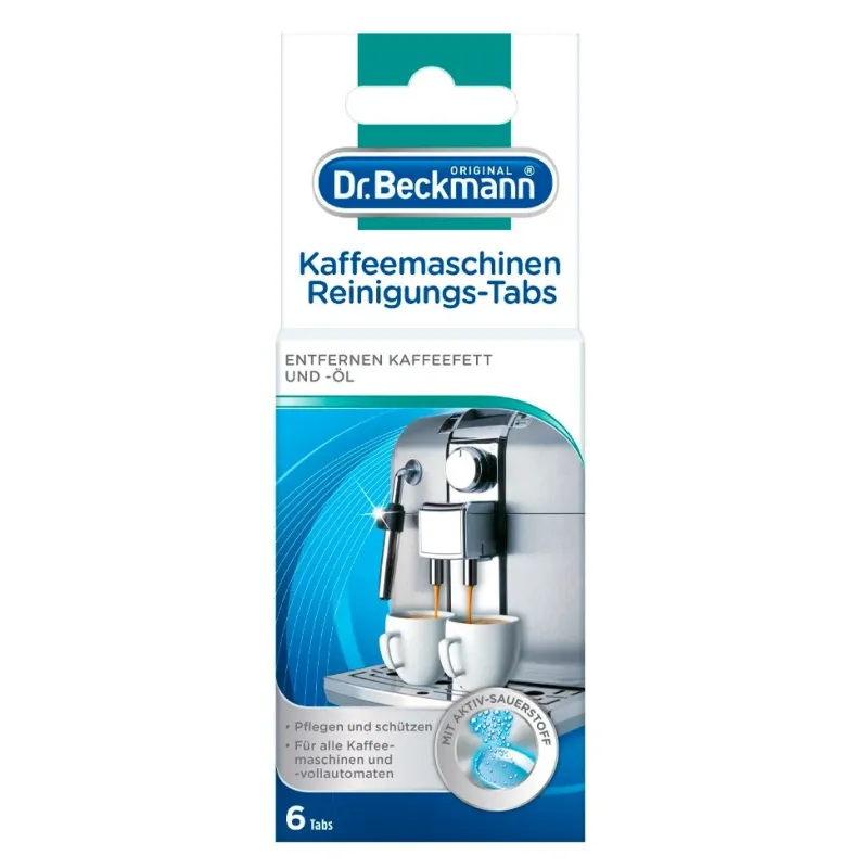 Kafijas automātu tīrīšanas tabletes Dr. Beckmann, 6 gab.